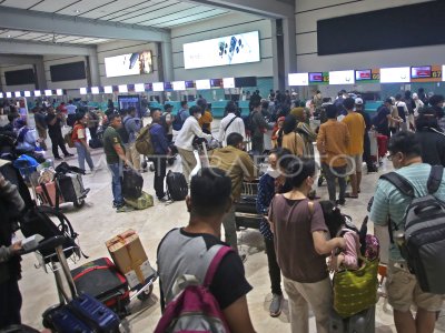 Arus Mudik Di Bandara Soekarno Hatta Antara Foto