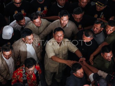 Prabowo Hadiri Deklarasi Relawan Prabu Di Semarang Antara Foto