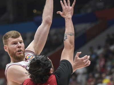 Fiba World Cup Latvia Kalahkan Lebanon Antara Foto