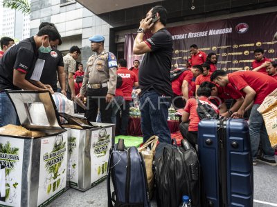 Polda Metro Jaya Musnahkan Barang Bukti Narkoba Antara Foto