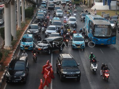 Pemprov DKI Jakarta Kaji Usulan Ganjil Genap Sepeda Motor ANTARA Foto