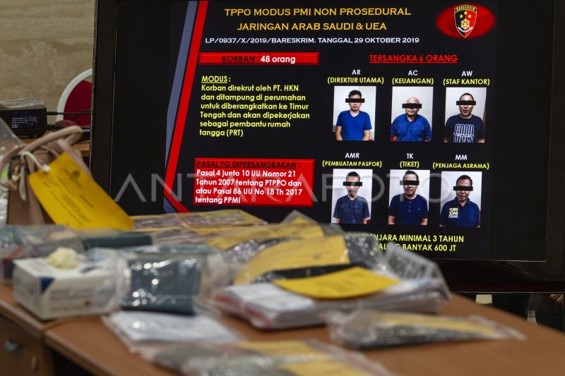 PENGUNGKAPAN KASUS TPPO ANTARA Foto