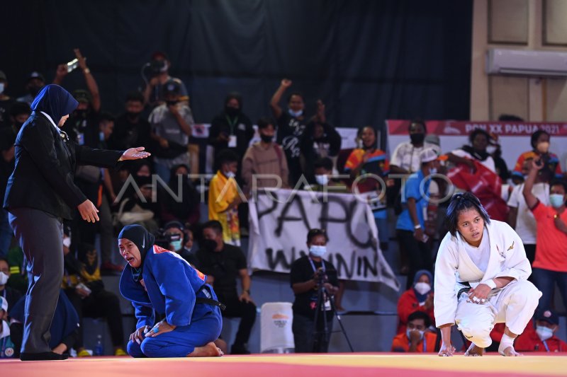 Judoka Putri Papua Raih Medali Emas Judo Pon Antara Foto