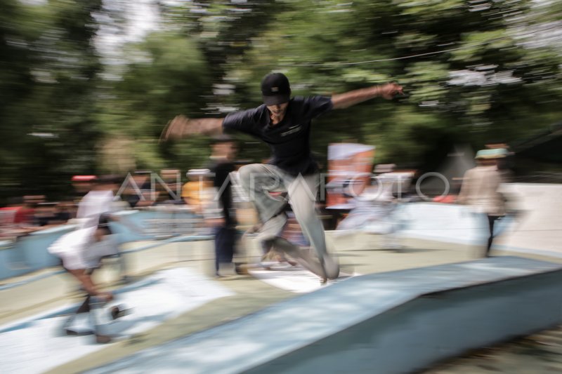 Hari Skateboard Sedunia Di Tangerang Antara Foto