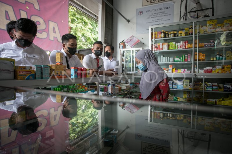 SIDAK PENGAWASAN PENJUALAN OBAT SIROP ANTARA Foto