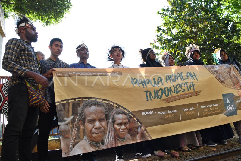 DEKLARASI MAHASISWA PAPUA CINTA DAMAI ANTARA Foto