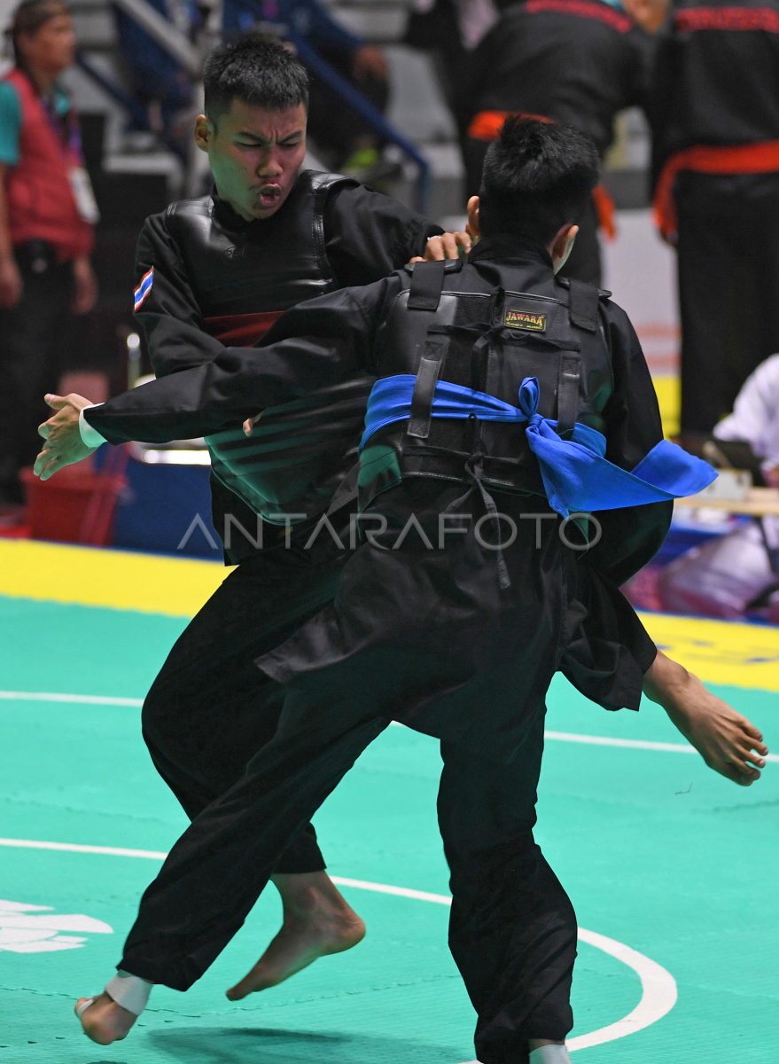 Pencak Silat Kelas E Putra Thailand Vs Vietnam Antara Foto