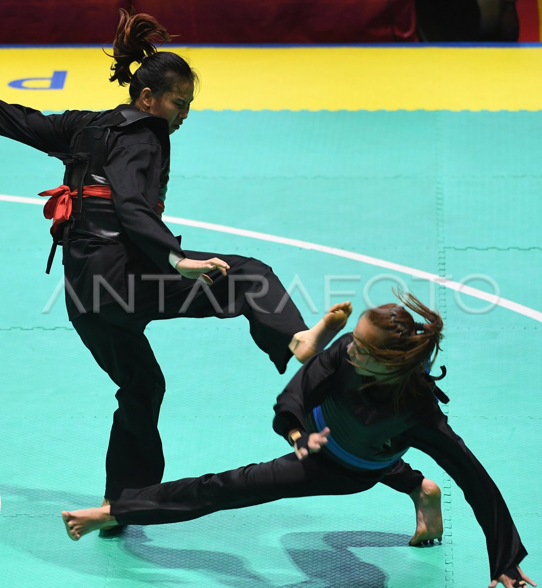 FINAL PENCAK SILAT KELAS B PUTRI INDONESIA VS VIETNAM | ANTARA Foto