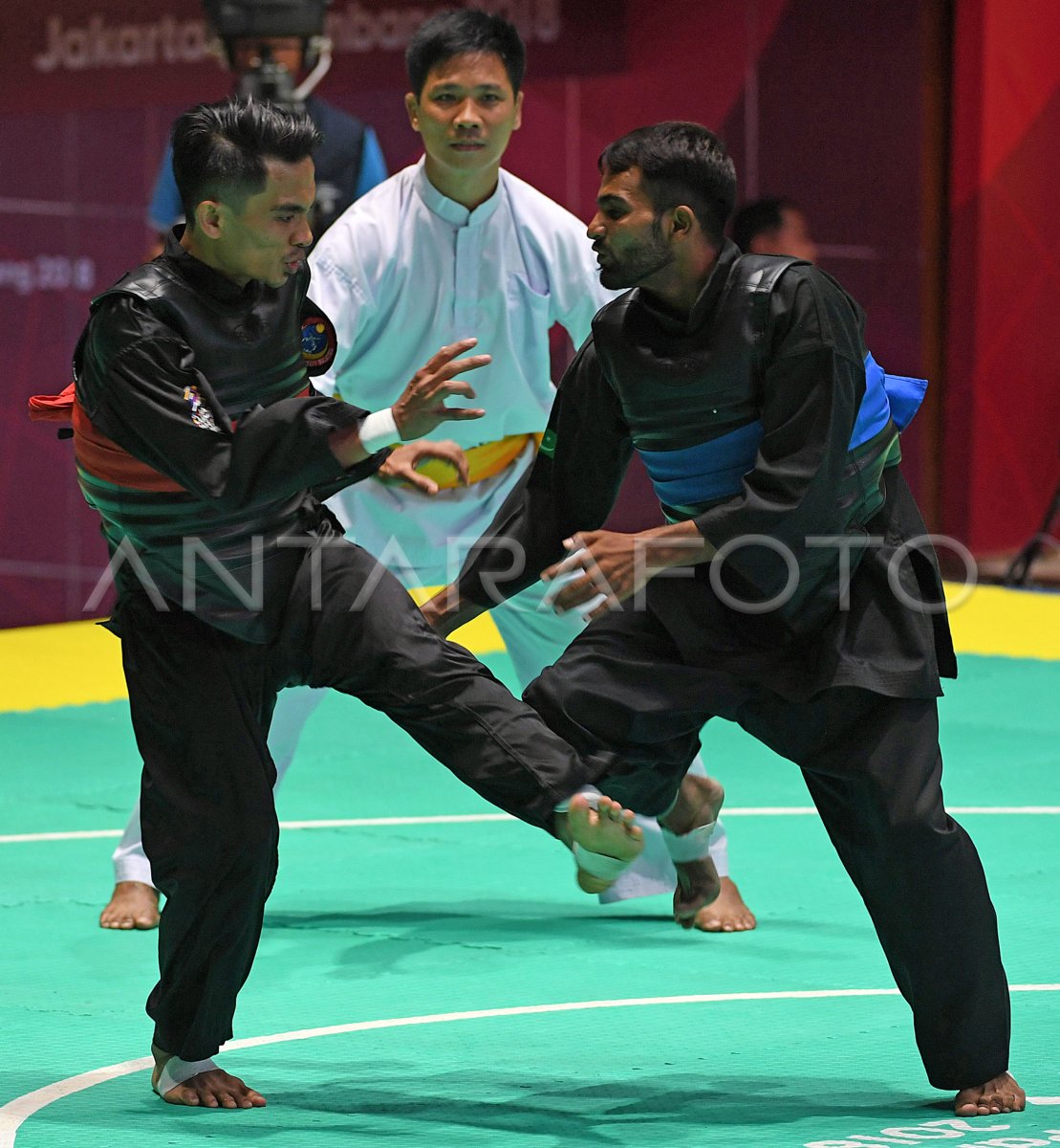 PENCAK SILAT KELAS B PUTRA PAKISTAN VS MALAYSIA | ANTARA Foto