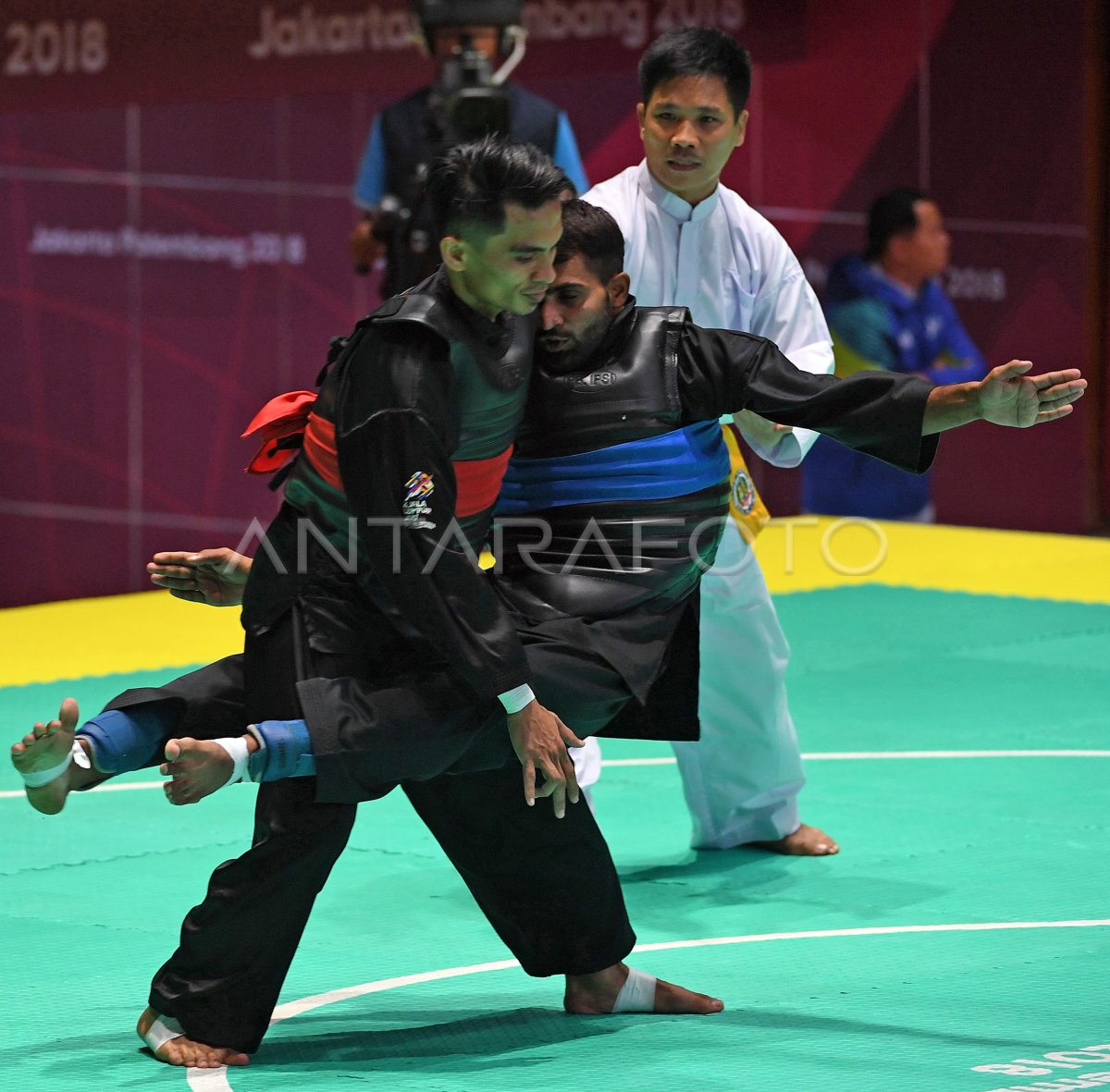 PENCAK SILAT KELAS B PUTRA PAKISTAN VS MALAYSIA | ANTARA Foto