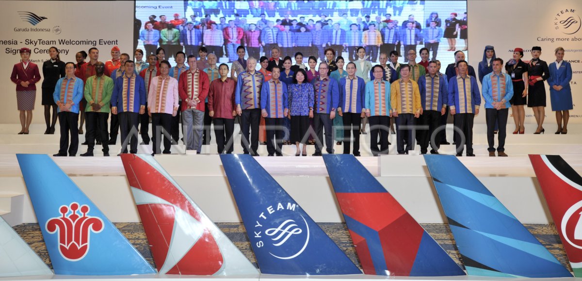 GARUDA INDONESIA ANGGOTA SKY TEAM | ANTARA Foto