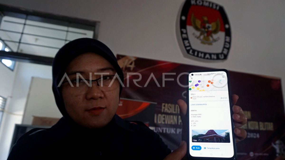 Pemetaan TPS Pemilu 2024 berbasis GPS | ANTARA Foto