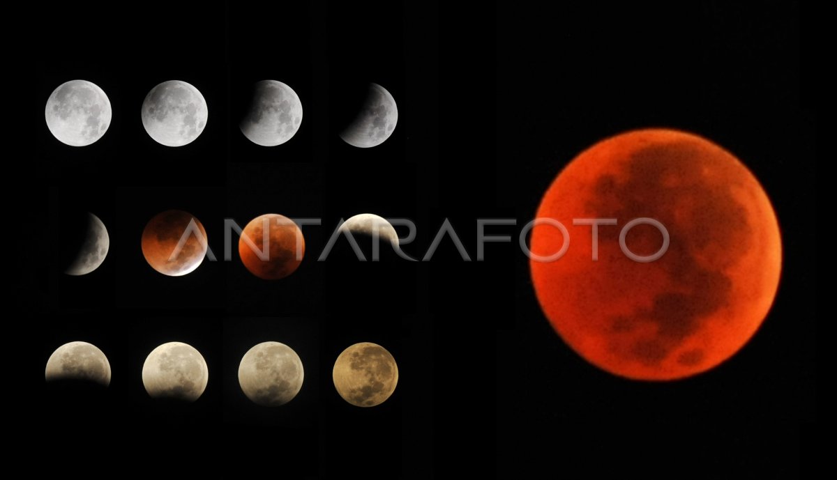 GERHANA BULAN TOTAL | ANTARA Foto