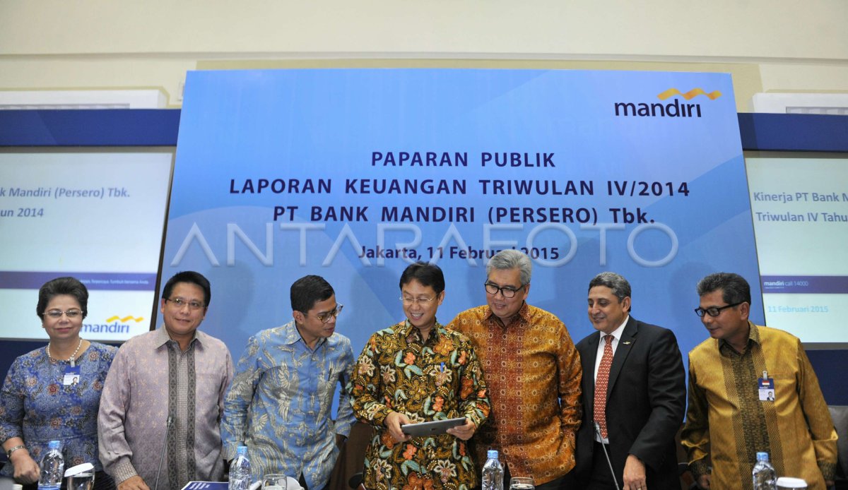 LAPORAN KINERJA BANK MANDIRI | ANTARA Foto