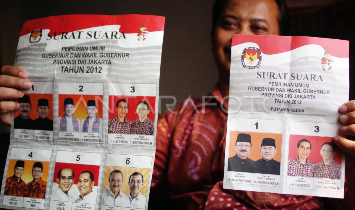 CONTOH SURAT SUARA | ANTARA Foto