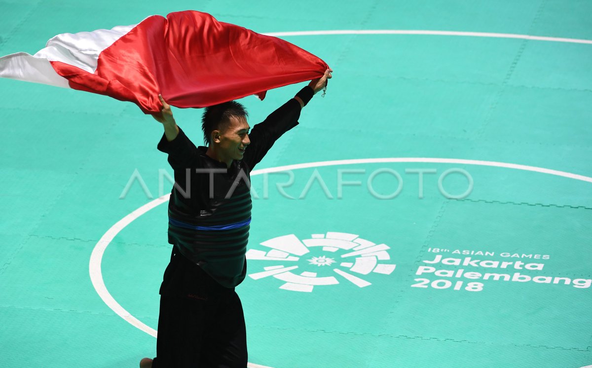 FINAL PENCAK SILAT KELAS D PUTRA INDONESIA VS VIETNAM | ANTARA Foto