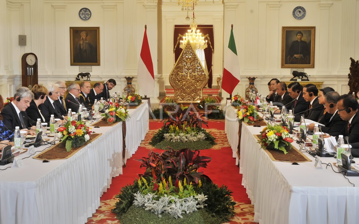 KERJASAMA INVESTASI INDONESIA ITALIA ANTARA Foto