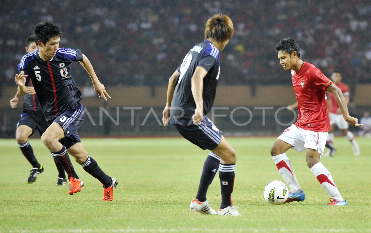 INDONESIA VS JEPANG | ANTARA Foto