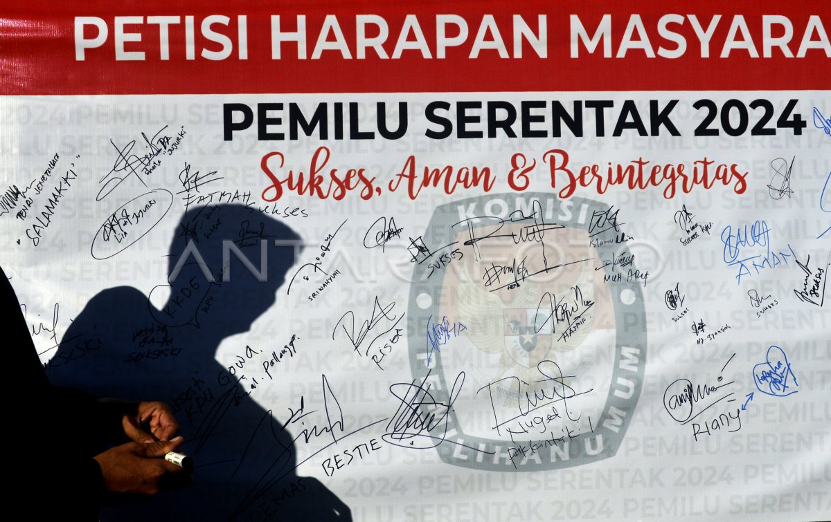 Aksi Sosialisasi Tahapan Pemilu Di Gowa Antara Foto