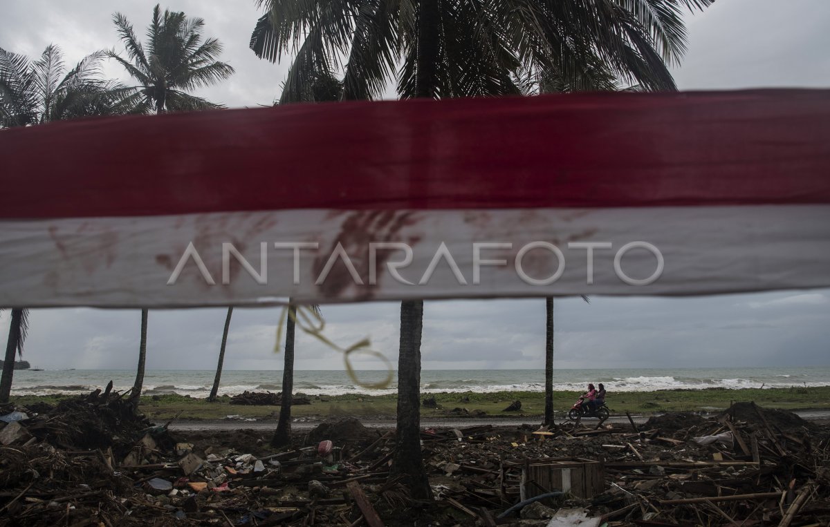 Dampak Tsunami Selat Sunda Antara Foto 