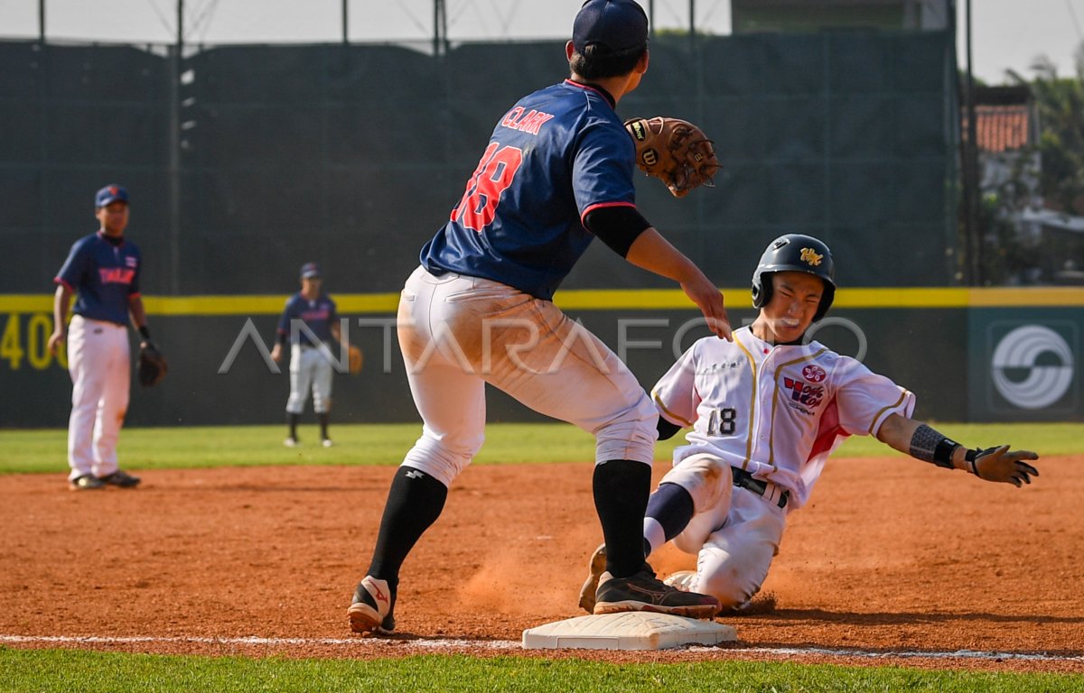 BASEBALL THAILAND VS HONG KONG ANTARA Foto