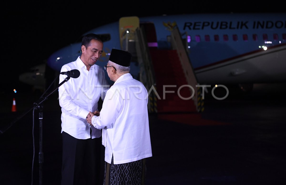 Jokowi Amin Tanggapi Putusan Sidang Phpu Mk Antara Foto