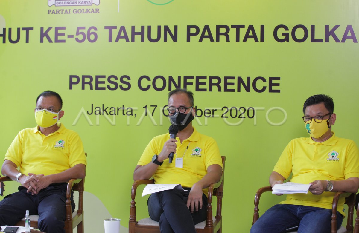 KETERANGAN HUT PARTAI GOLKAR | ANTARA Foto