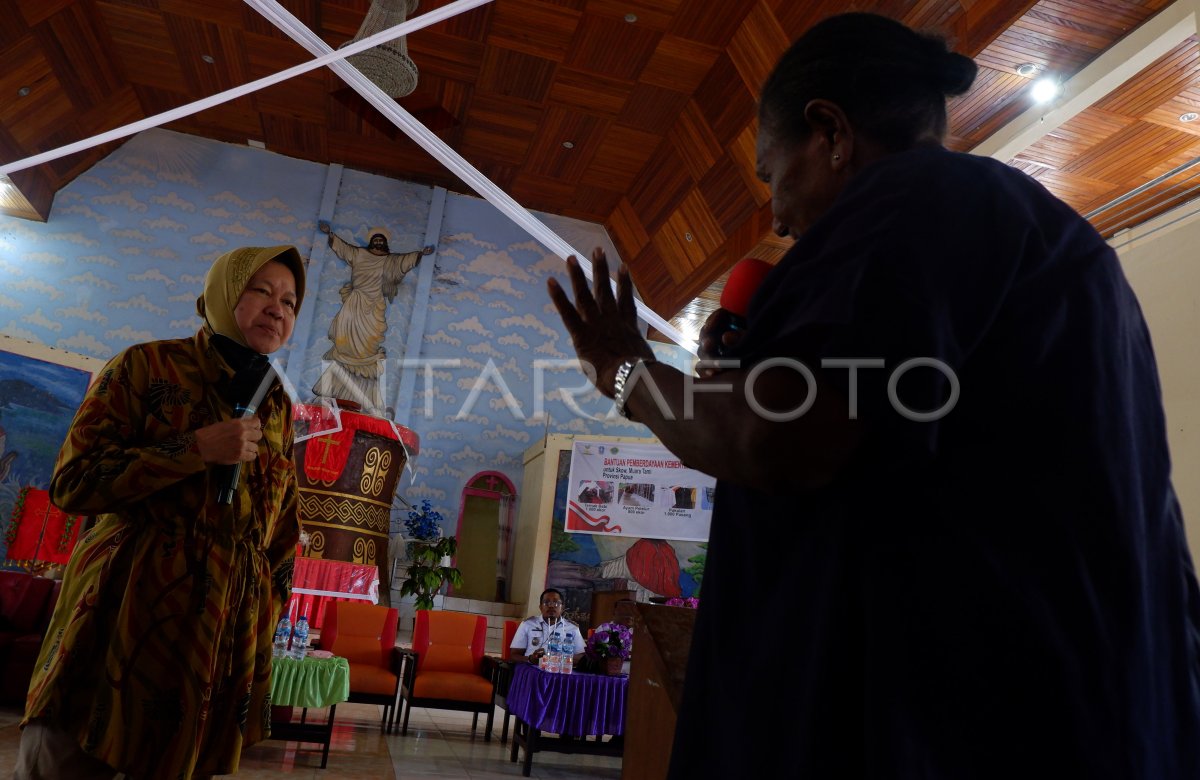 Kunjungan Mensos di Papua