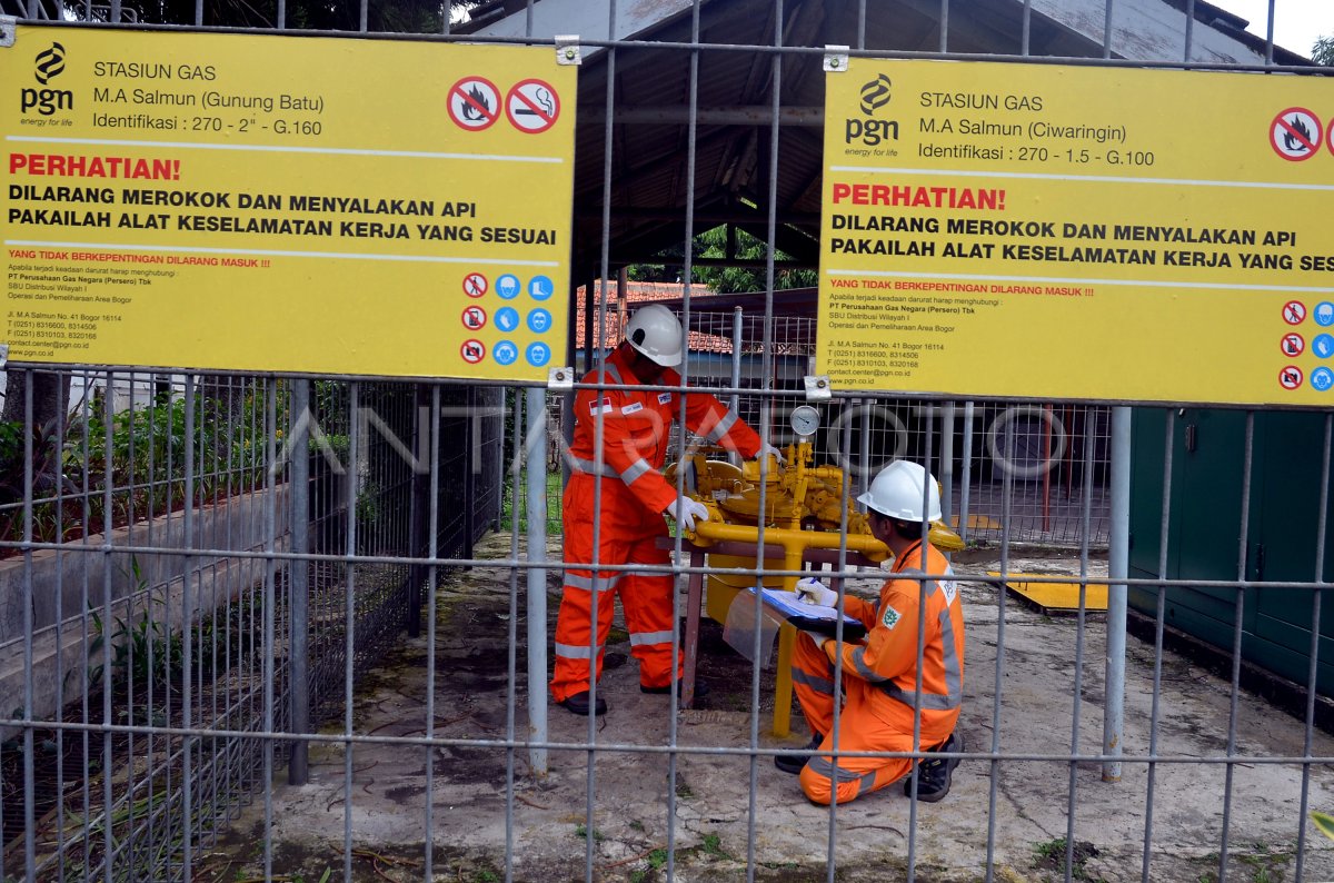 JARINGAN GAS PGN UNTUK RUMAH TANGGA | ANTARA Foto