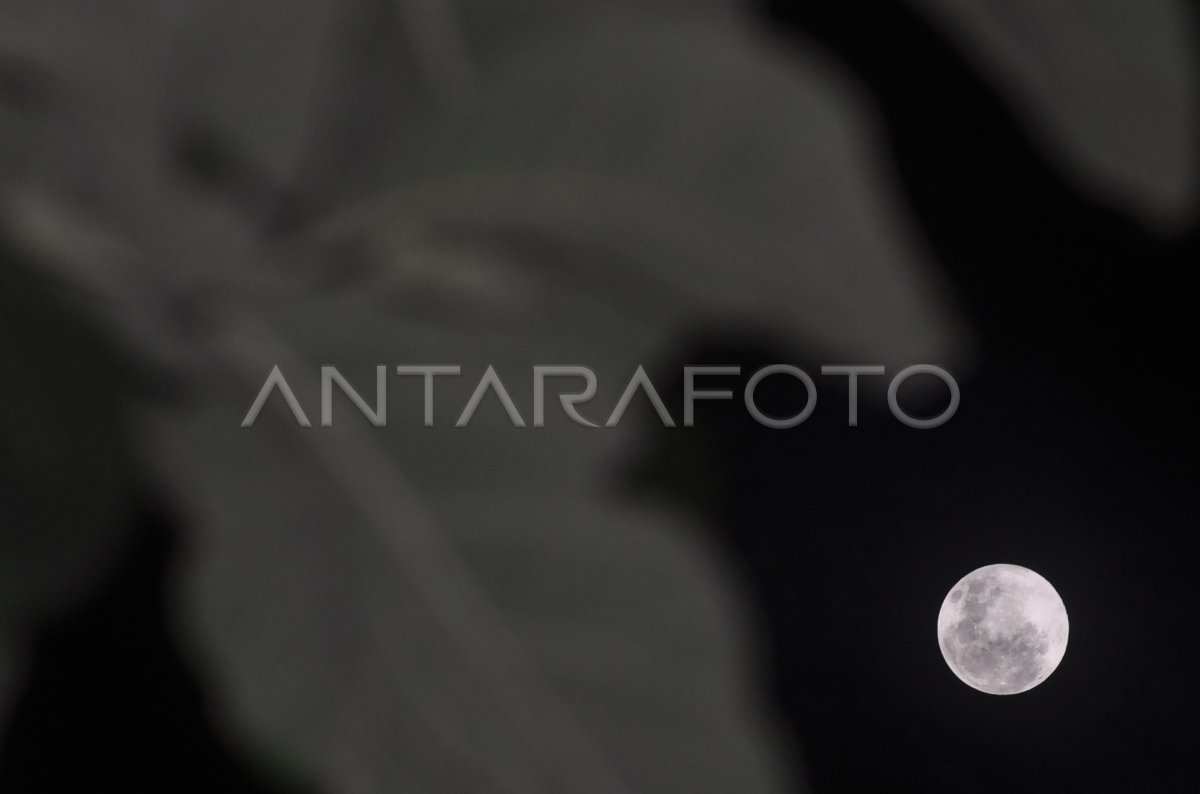 Fenomena supermoon antara foto
