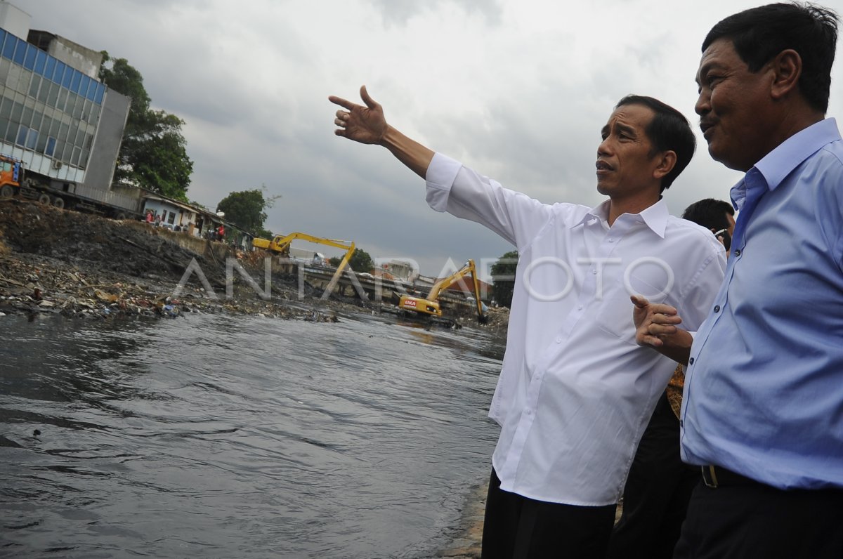 TINJAU NORMALISASI SUNGAI PAKIN | ANTARA Foto