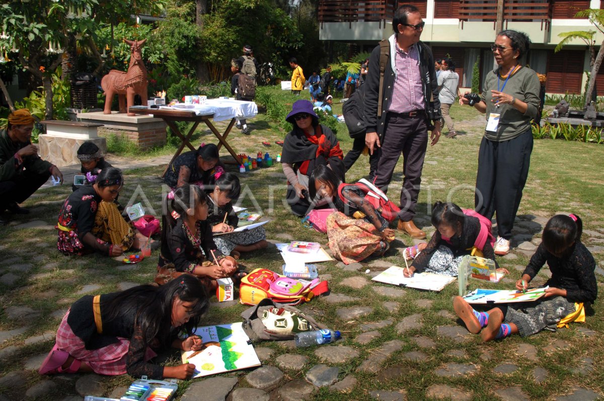 BELAJAR SENI RUPA | ANTARA Foto