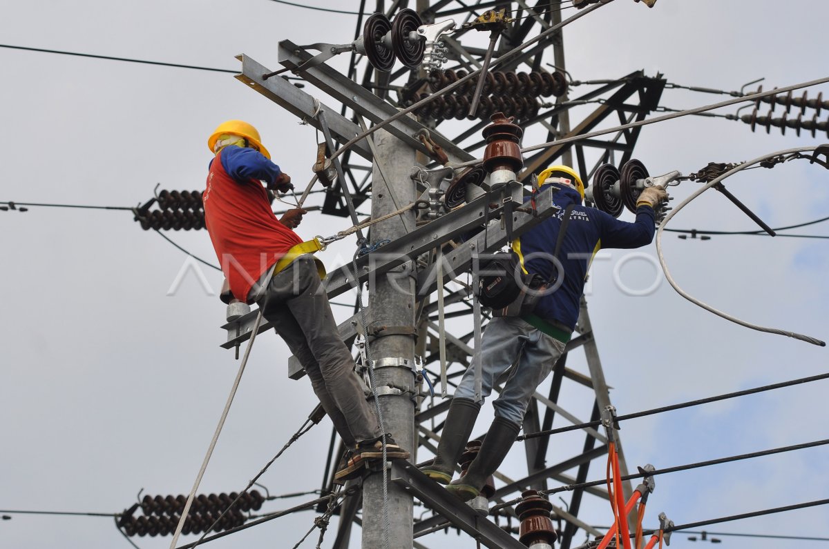 PERAWATAN JARINGAN LISTRIK | ANTARA Foto