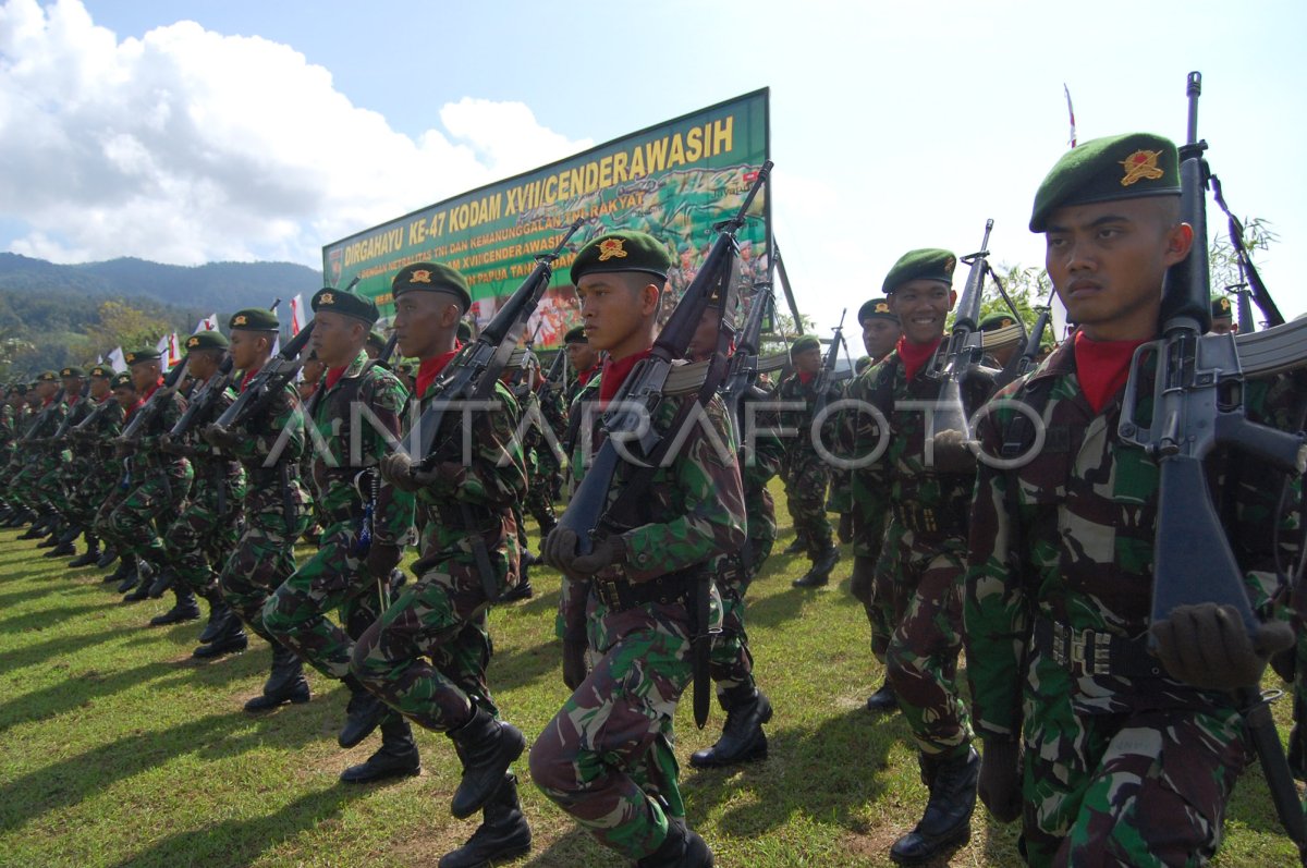 HUT KODAM XVII CENDERAWASIH | ANTARA Foto