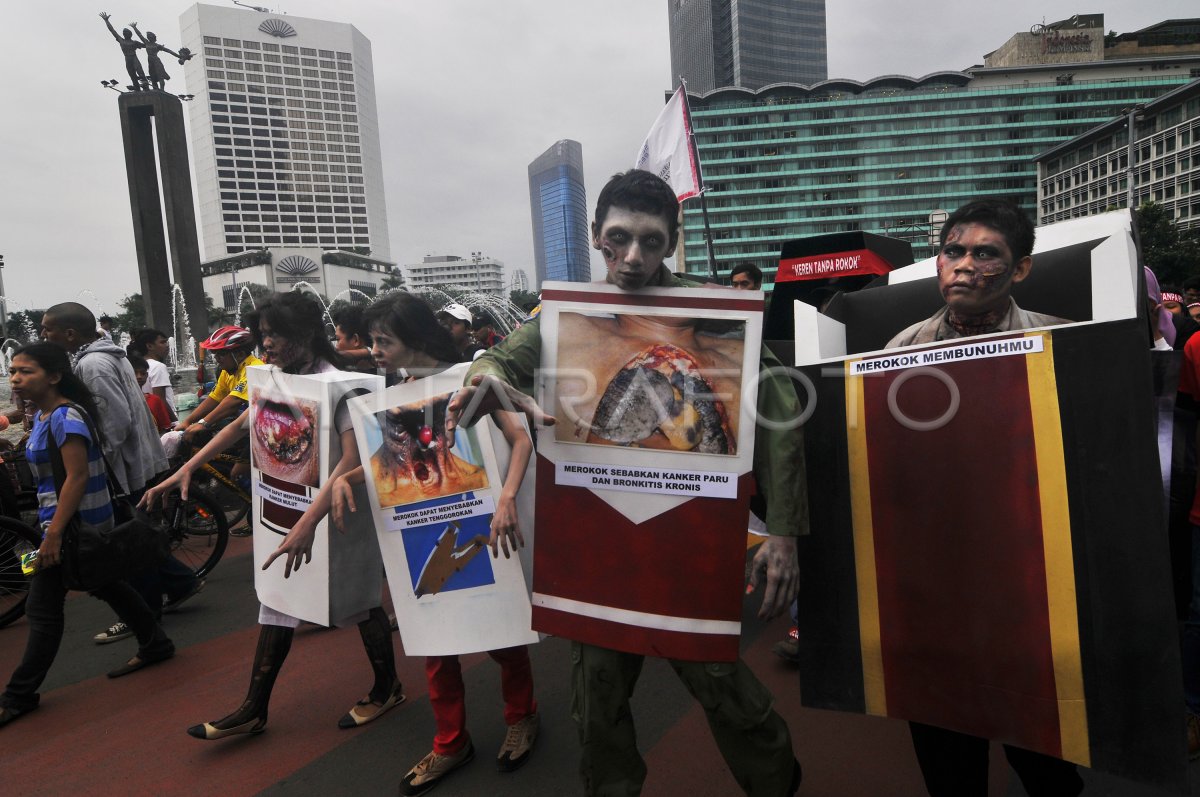 Kampanye Bahaya Merokok Antara Foto Kampanye Bahaya Merokok Antara Foto