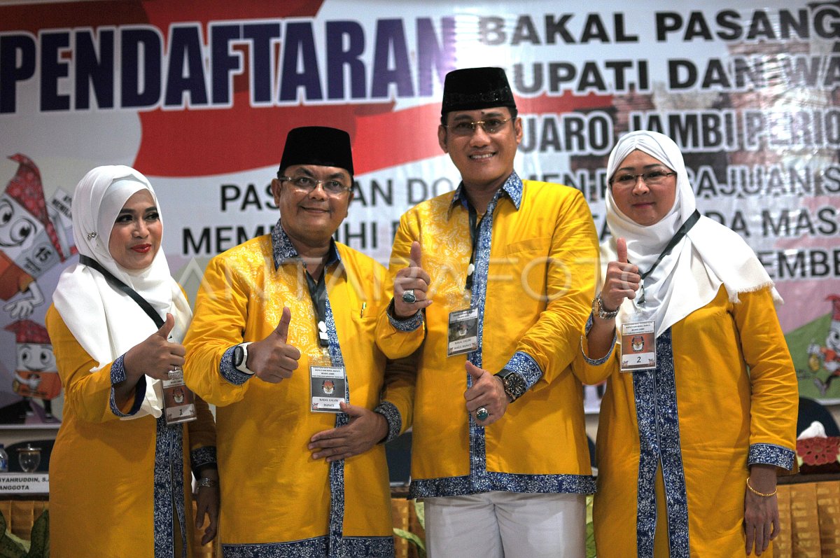 PENDAFTARAN CALON BUPATI MUARO JAMBI | ANTARA Foto