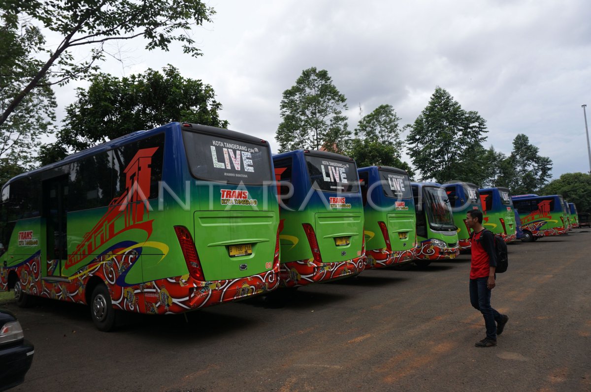 BIS TRANS TANGERANG BELUM BEROPERASI | ANTARA Foto