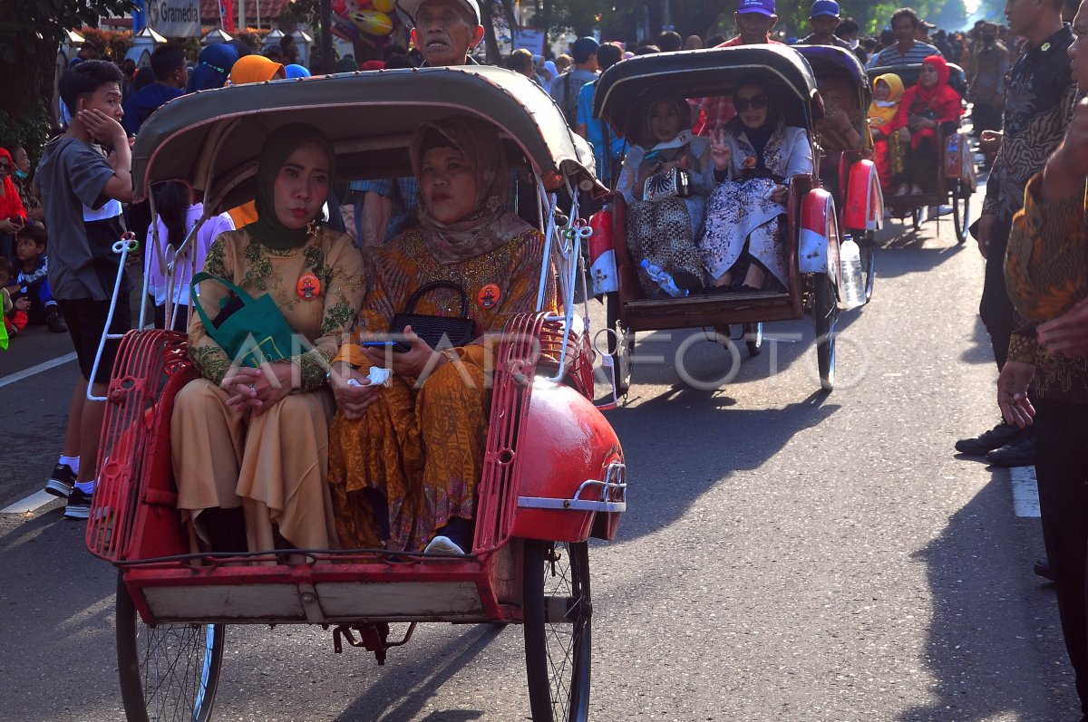 BECAK PENGANTAR TAMU PERNIKAHAN KAESANG-ERINA