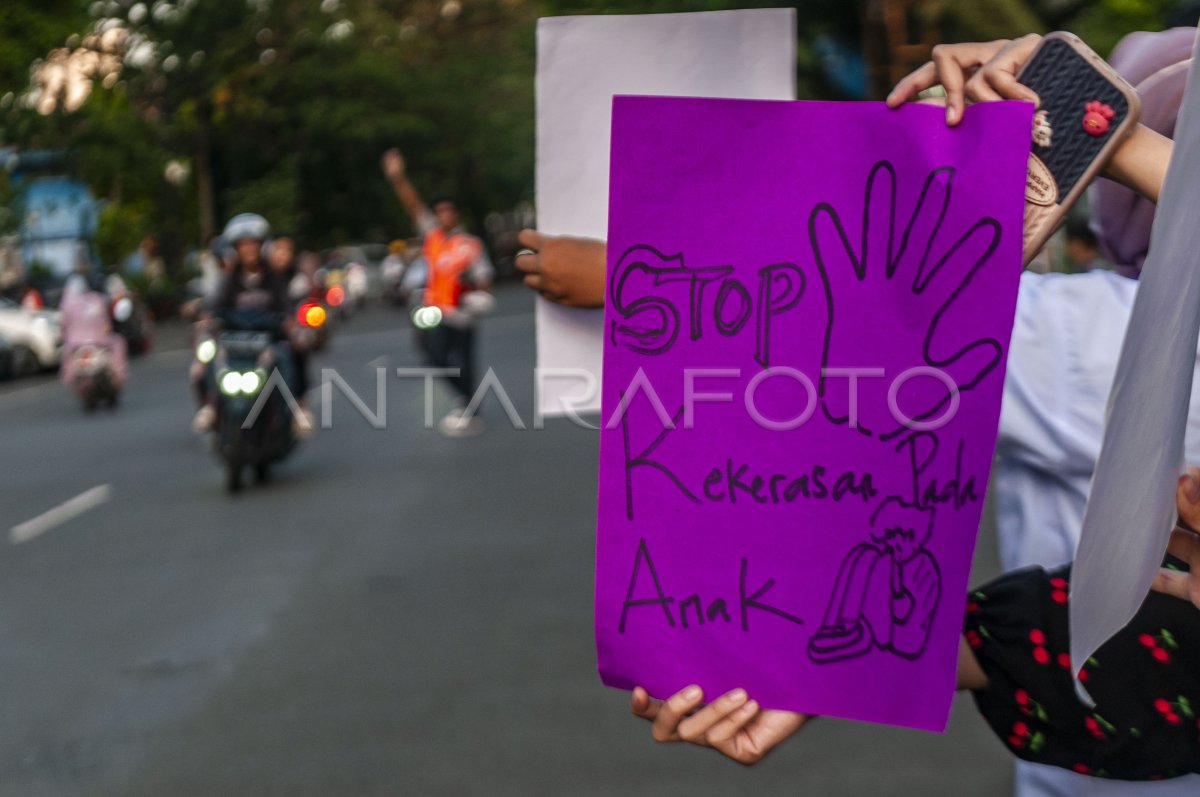 KAMPANYE ANTI KEKERASAN TERHADAP PEREMPUAN DAN ANAK | ANTARA Foto