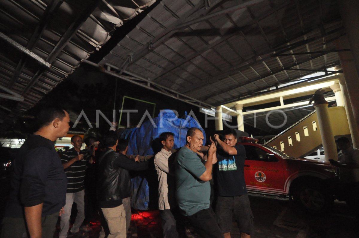 Warga mengamati proses evakuasi harimau Sumatera