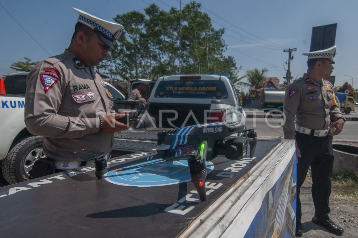 Operasi Zebra Candi di Salatiga gunakan drone
