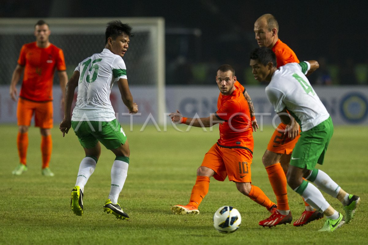 INDONESIA VS BELANDA | ANTARA Foto