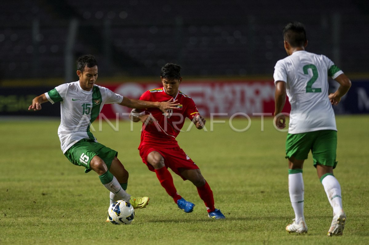 INDONESIA VS MYANMAR | ANTARA Foto