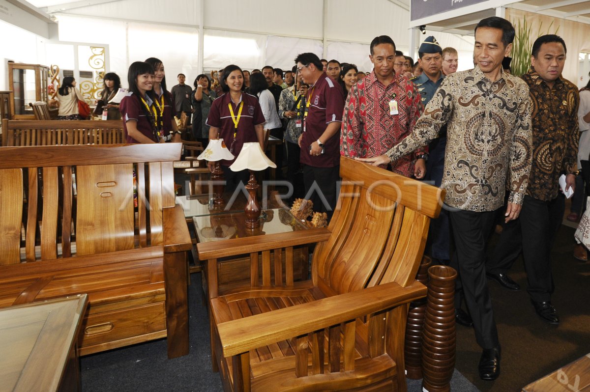 Indonesia international furniture expo antara foto