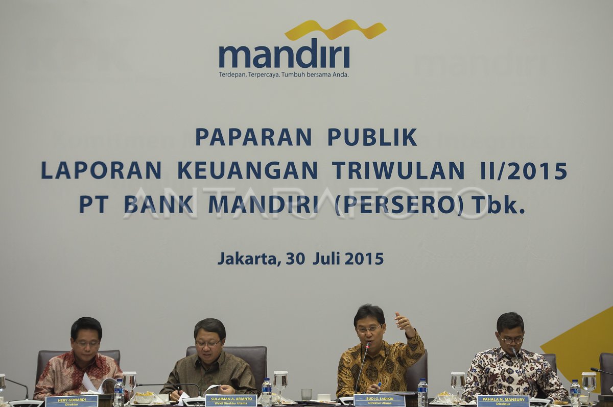 KINERJA KEUANGAN BANK MANDIRI | ANTARA Foto