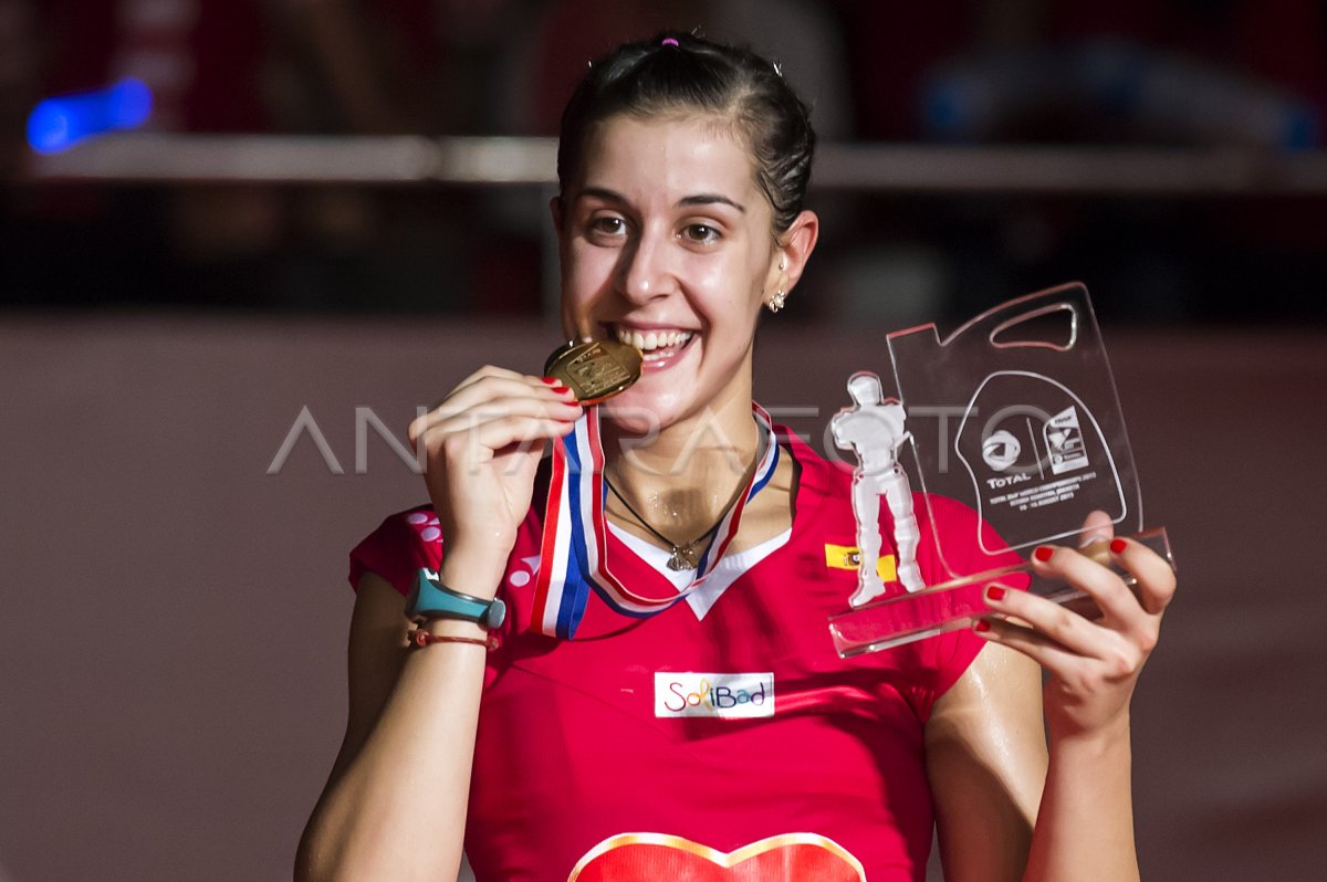 CAROLINA MARIN JUARA DUNIA | ANTARA Foto