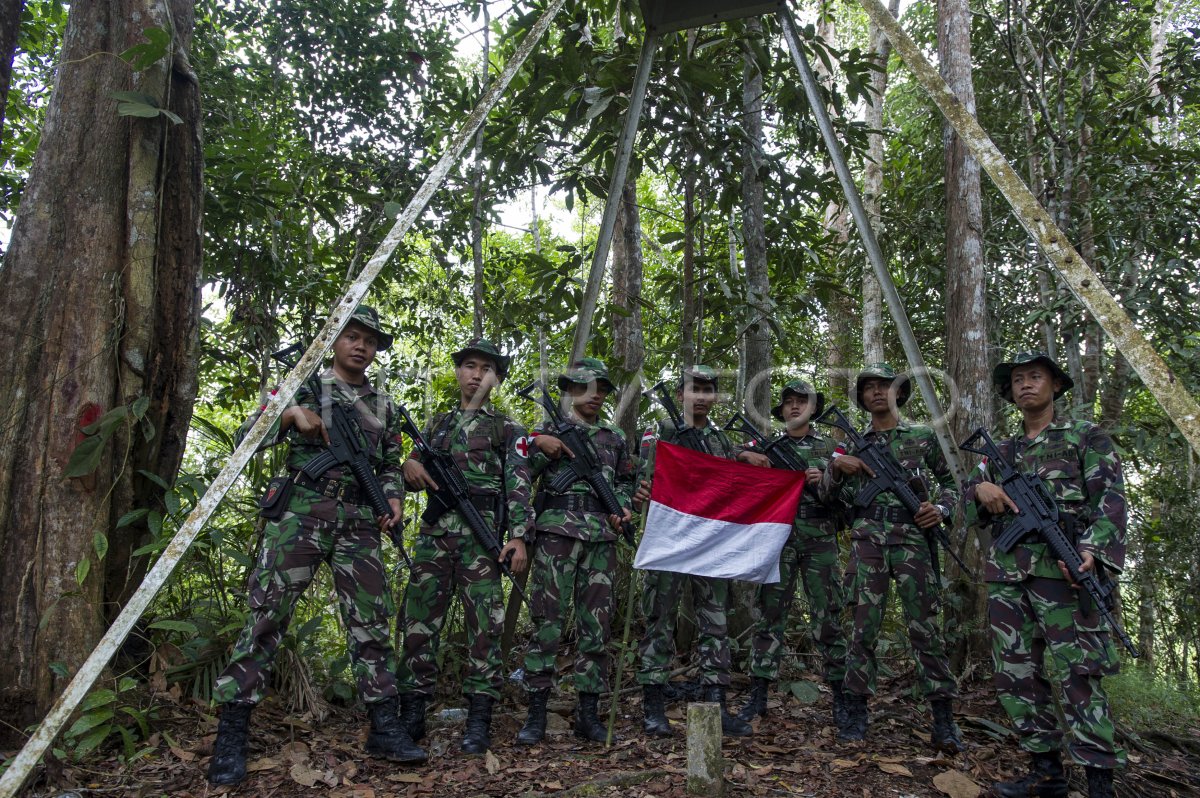 PATROLI PERBATASAN INDONESIA MALAYSIA | ANTARA Foto