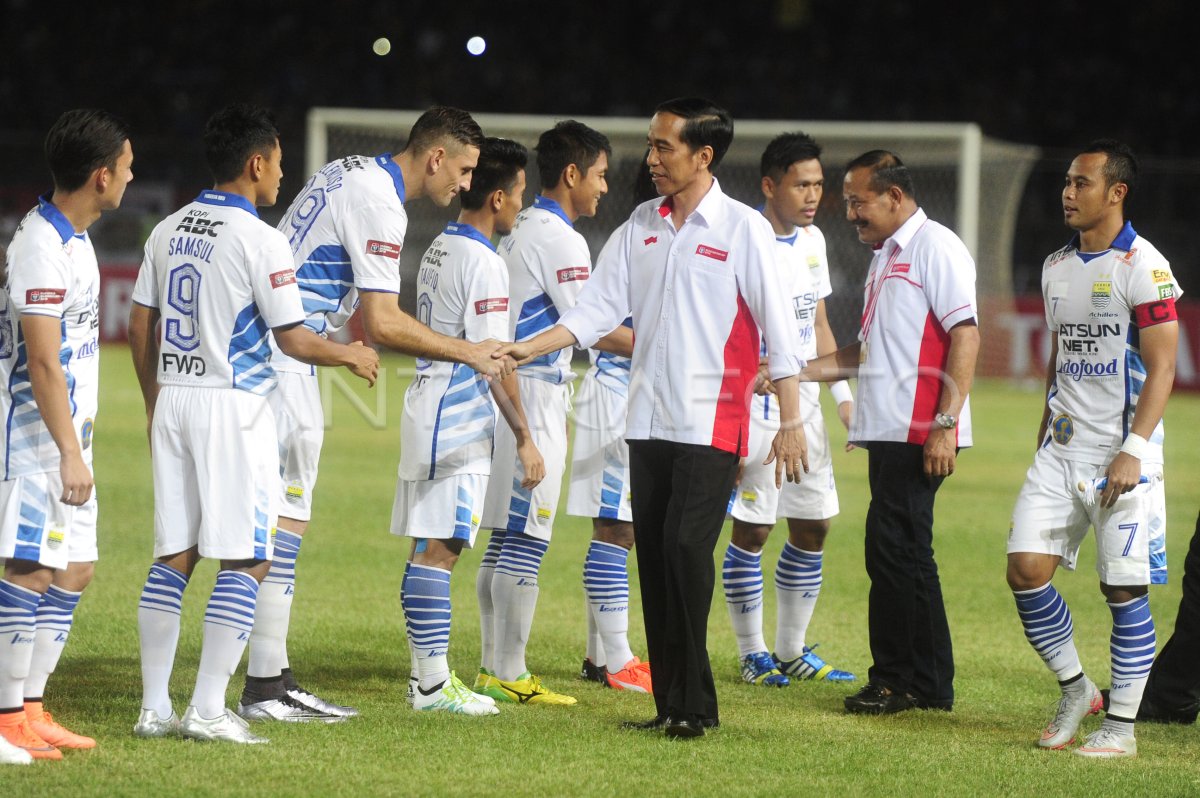 PRESIDEN BUKA FINAL PIALA BHAYANGKARA | ANTARA Foto