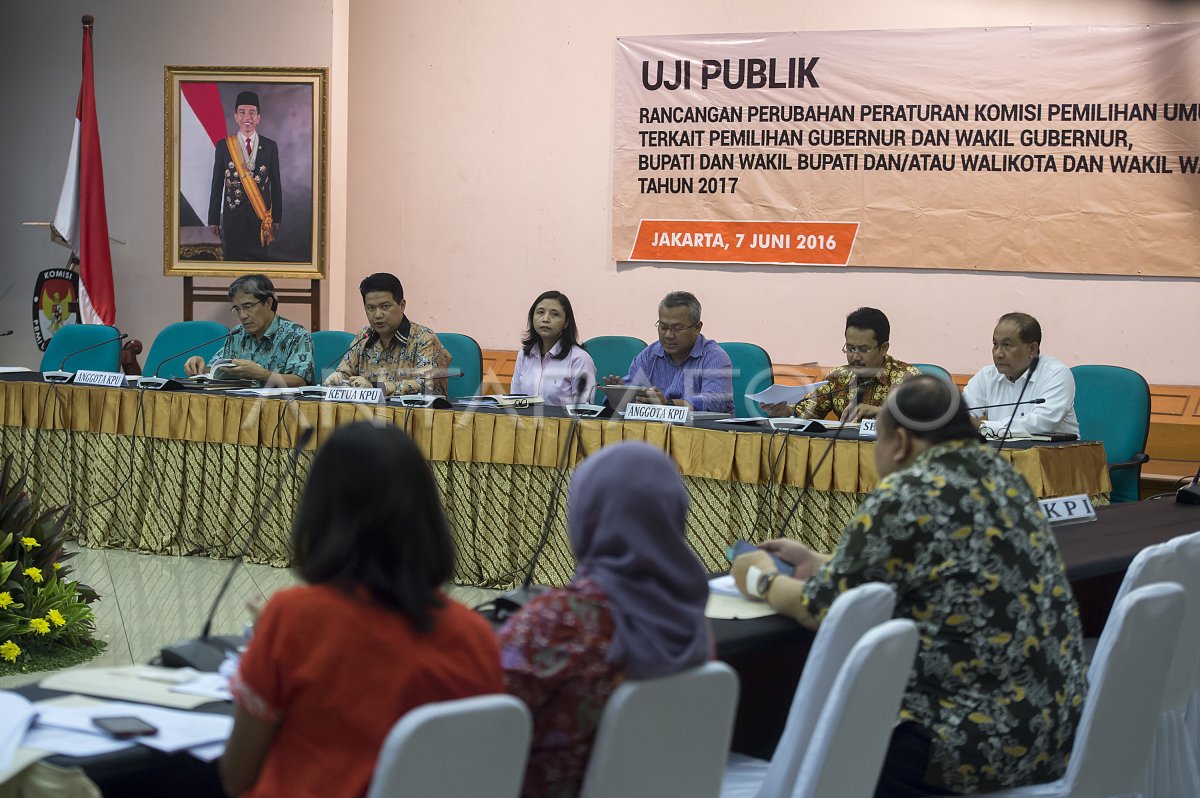 UJI PUBLIK PERATURAN KPU | ANTARA Foto