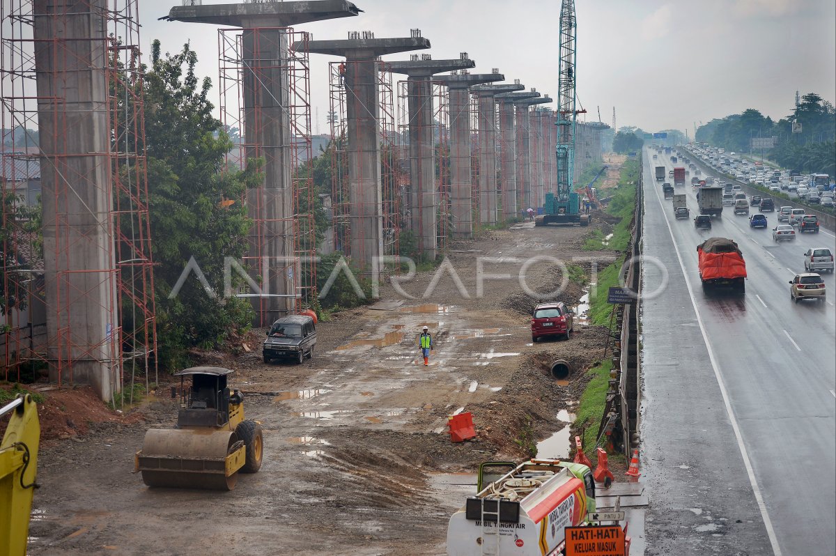 PROGRES PROYEK LRT JAKARTA | ANTARA Foto